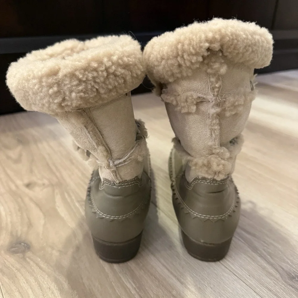 Blondo Women's Snow Boots Gray Sherling Heel, Size 7 Vintage‎ - Picture 3 of 7